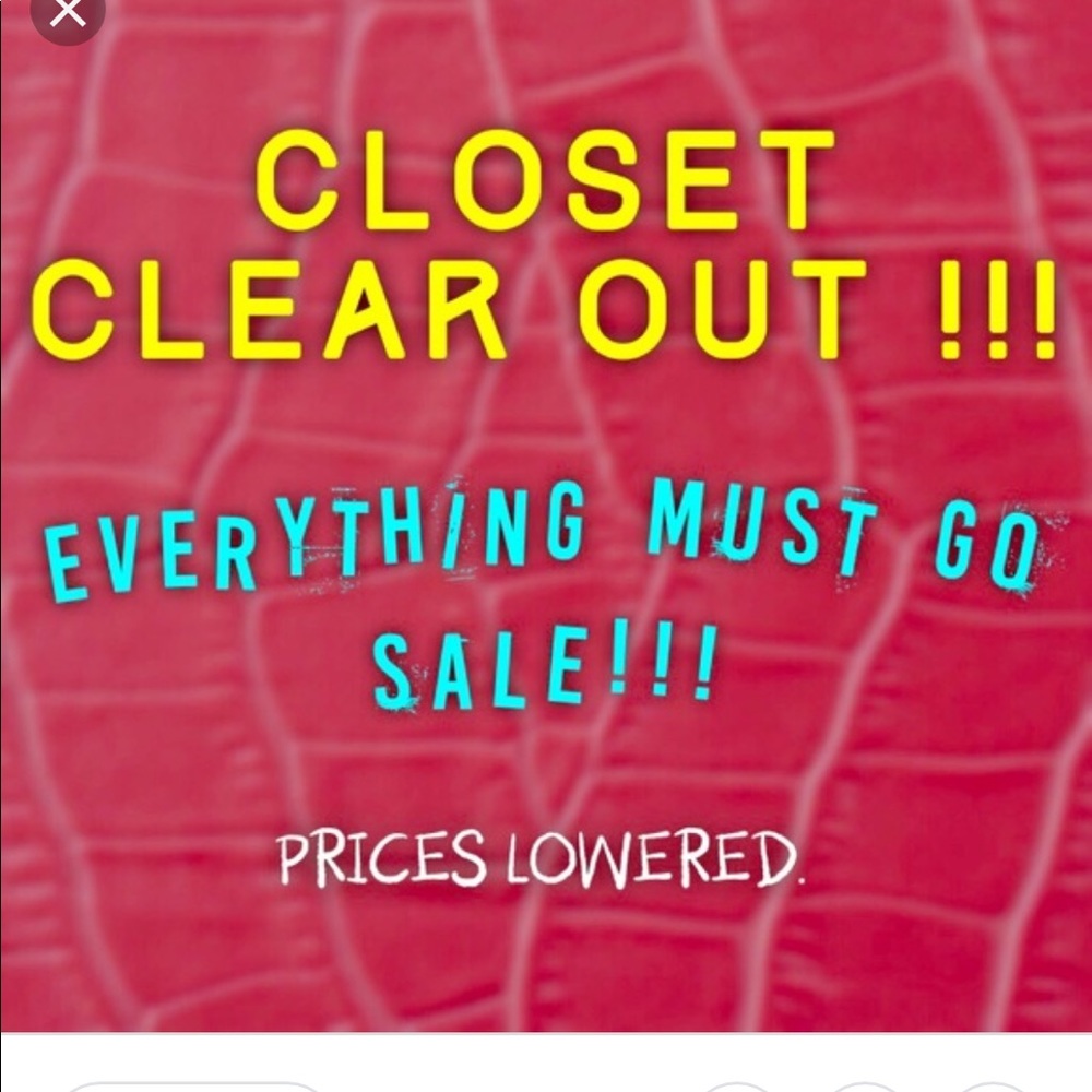 Cleaning out my closet.